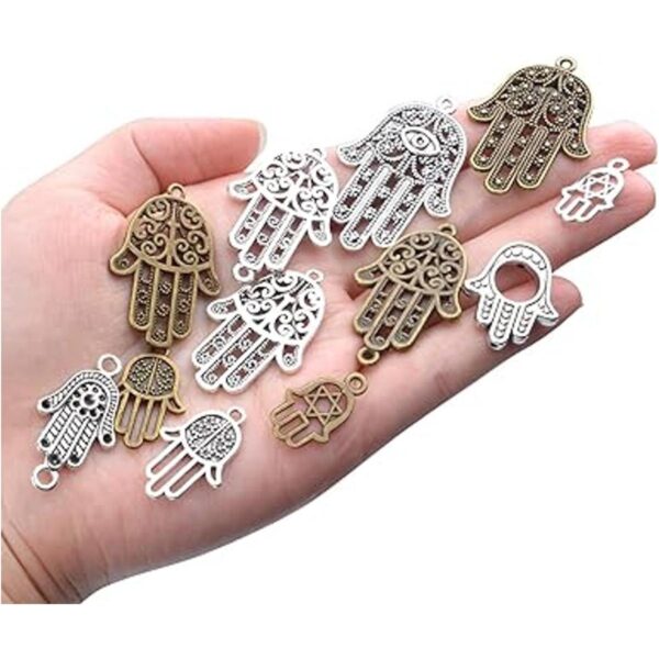 Hamsa Hand Charms 120gAbout 51 Pieces Hand of Fatima