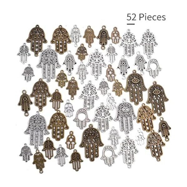 Hamsa Hand Charms 120gAbout 51 Pieces Hand of Fatima