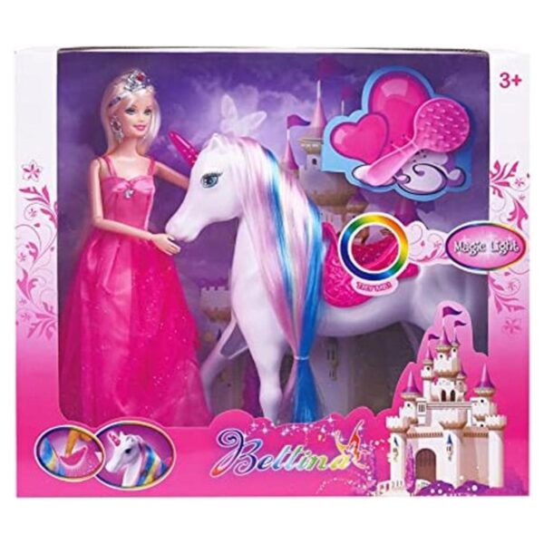 Muñeca mágica de unicornio y princesa juguetes de