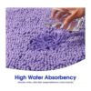 HOMEIDEAS Juego de 3 alfombras de baño de lavanda incluye_6