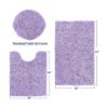 HOMEIDEAS Juego de 3 alfombras de baño de lavanda incluye_2