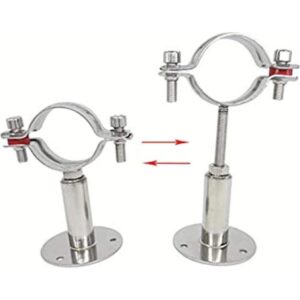 QWORK Soporte de tubo de montaje en pared de 2 pulgadas 1_1