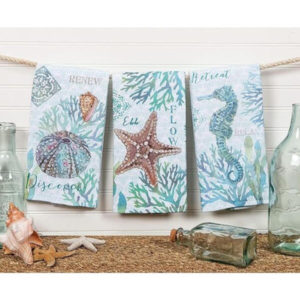 Kay Dee Designs Beachcomber Juego de 3 toallas de cocina_2
