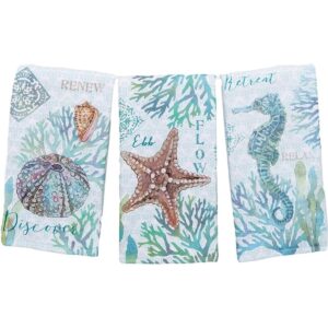 Kay Dee Designs Beachcomber Juego de 3 toallas de cocina_1