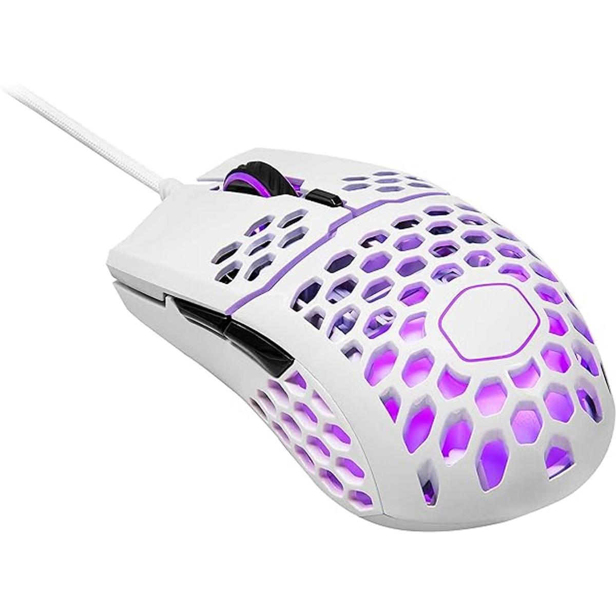Cooler Master MM711 60G Glossy White Gaming Mouse with