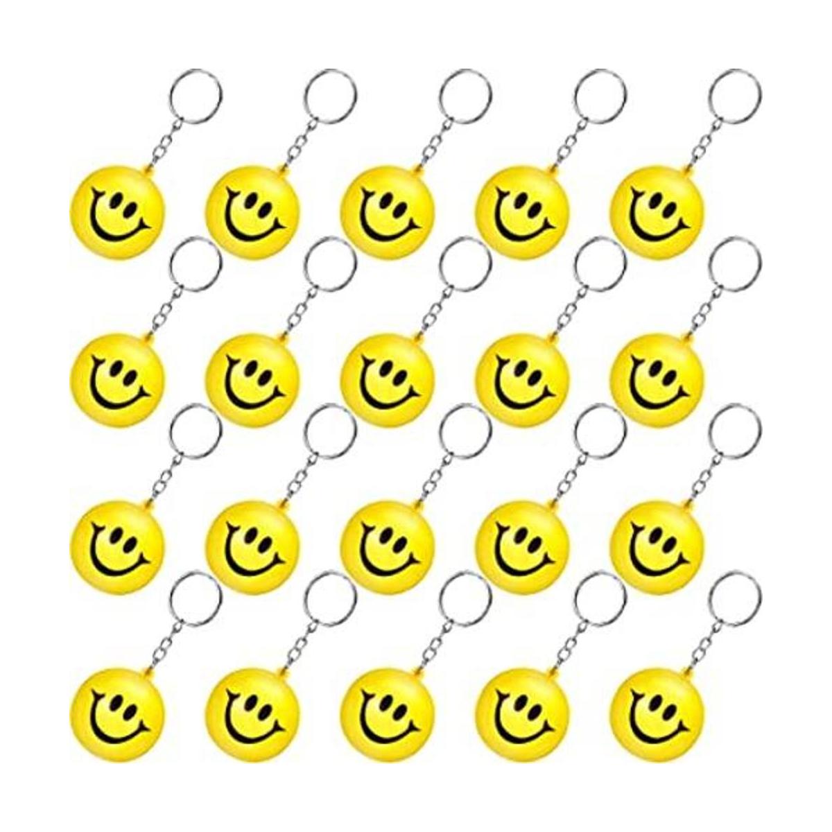 Paquete de 20 bolas amarillas divertidas de sonrisa para
