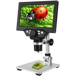 Microscopio USB digital LCD de 7 pulgadas con tarjeta TF_1