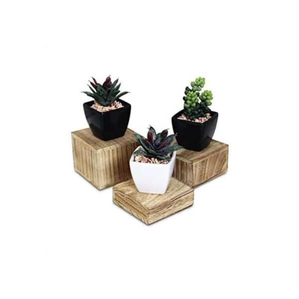 MOOCA 3 elevadores cuadrados de madera para exhibición de_1