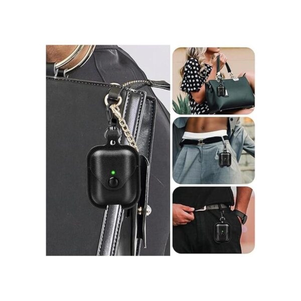 Funda de piel para Airpods con llavero funda protectora_5