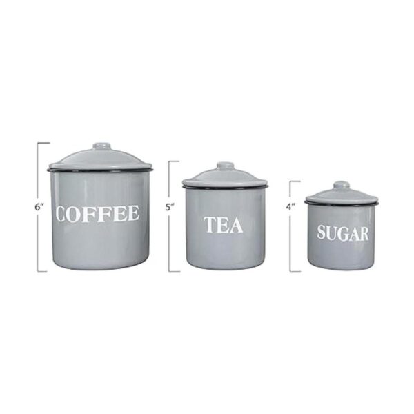 Creative Coop EC0255 Recipientes de metal con tapas café_3