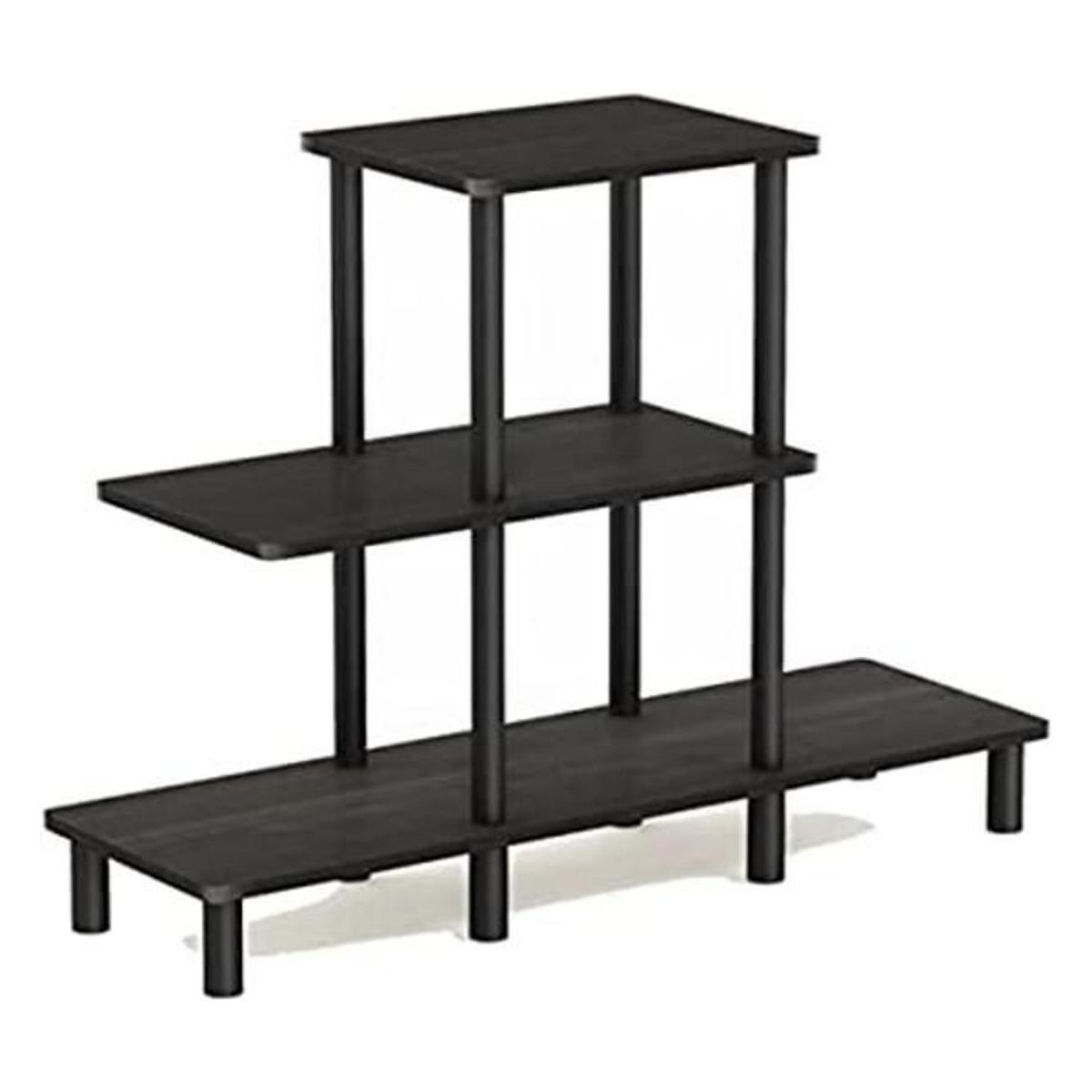 FURINNO TurnNTube 3Tier Design Display Rack EspressoBlack