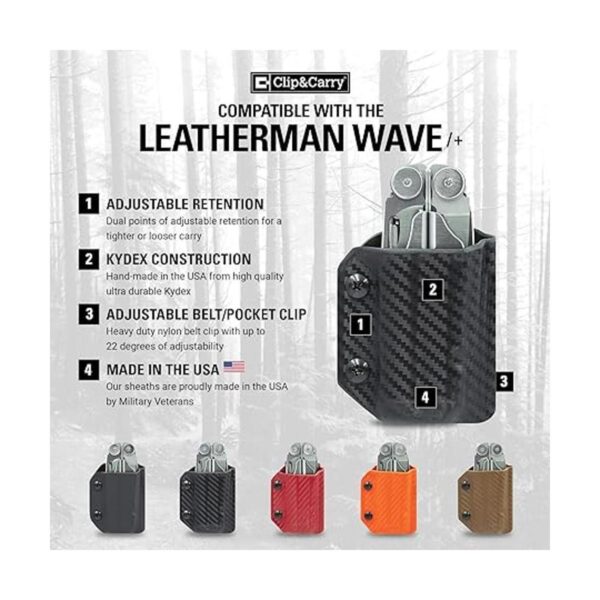 Kydex Multitool Sheath for LEATHERMAN WAVE WAVE PLUS_2