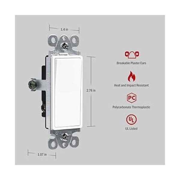ENERLITES Interruptor de luz iluminada de 3 vías 3 vías_3