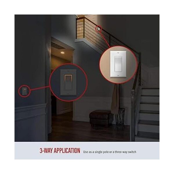 ENERLITES Interruptor de luz iluminada de 3 vías 3 vías_6