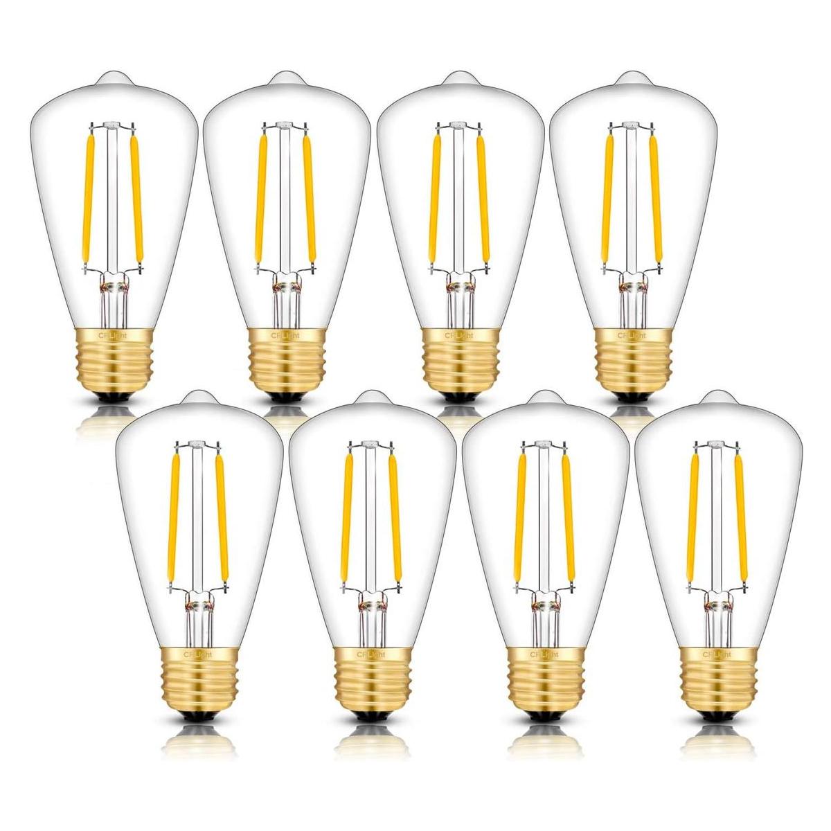 CRLight Bombilla LED Edison de 2 W equivalente a 300 lm