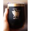 Gettin Piggy Vaso de vino con tapa deslizante Taza