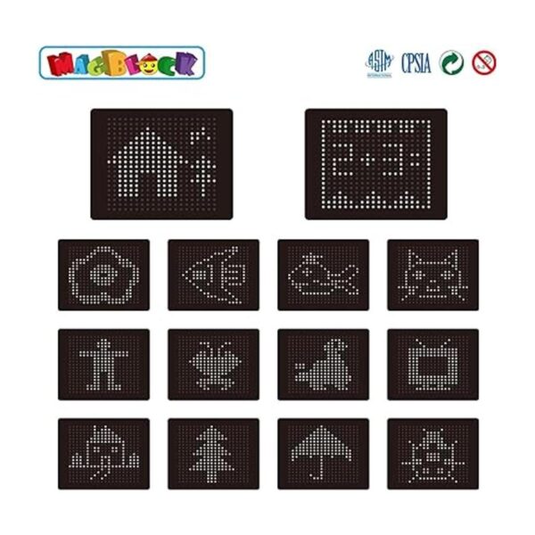 MAGBLOCK Tablero de dibujo magnético con lápiz magnético_4