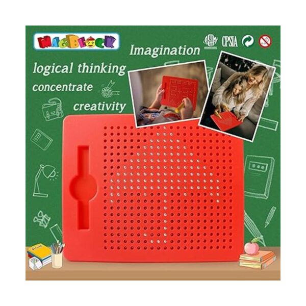 MAGBLOCK Tablero de dibujo magnético con lápiz magnético_6