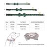 KUDES Collar de perro con diseño navideño de copos de