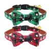 KUDES Collar de perro con diseño navideño de copos de