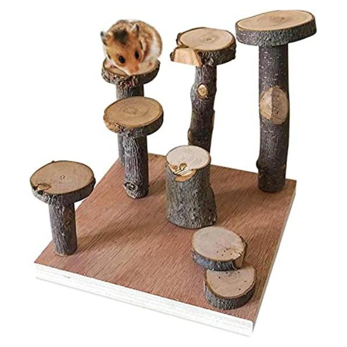 Hamster escalada plataforma de madera soporte para