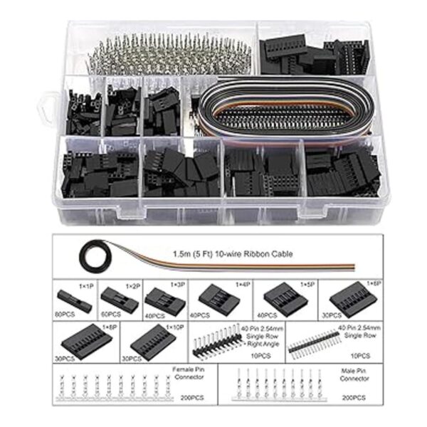 Qibaok Kit de herramientas de prensado con 1550 conectores_3