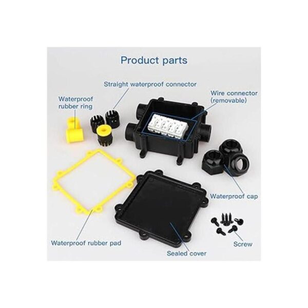 Caja de conexiones impermeable de 3 vías IP68 caja de_3