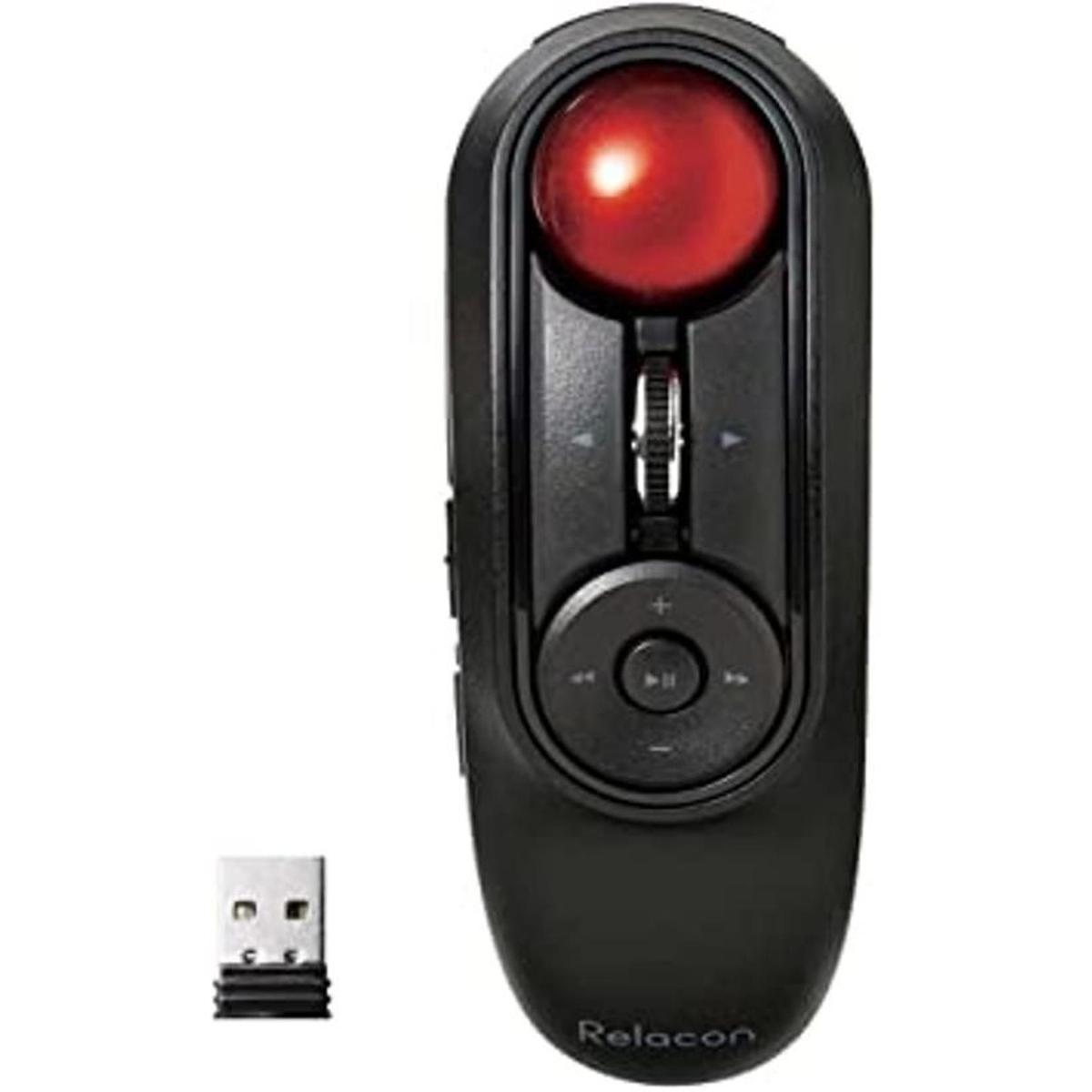 ELECOM Relacon Mouse Trackball de mano control de pulgar