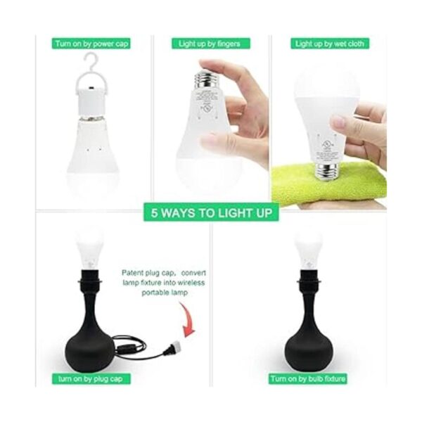 JackonLux Bombillas de emergencia recargables con_5