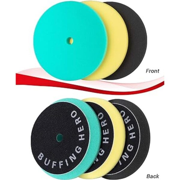 3pcs 5 inch Polishing Pads 5 Orbital Buffer Pads Hook_2
