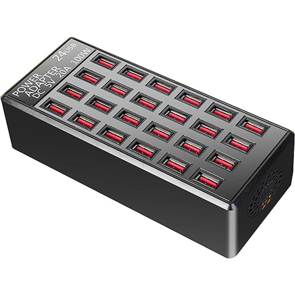 Puerto de 100 W 24 20 A estación de carga rápida USB