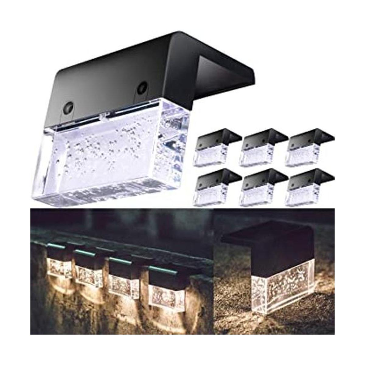 Luces solares para cubierta de valla luces para