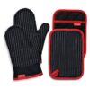 Coziselect Juego de guantes de horno y soportes para