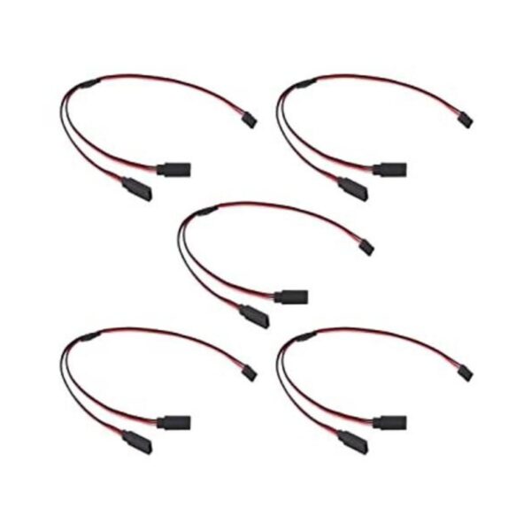 OliRC 5pcs 12 300mm Servo Cable Y Harness Extension_1