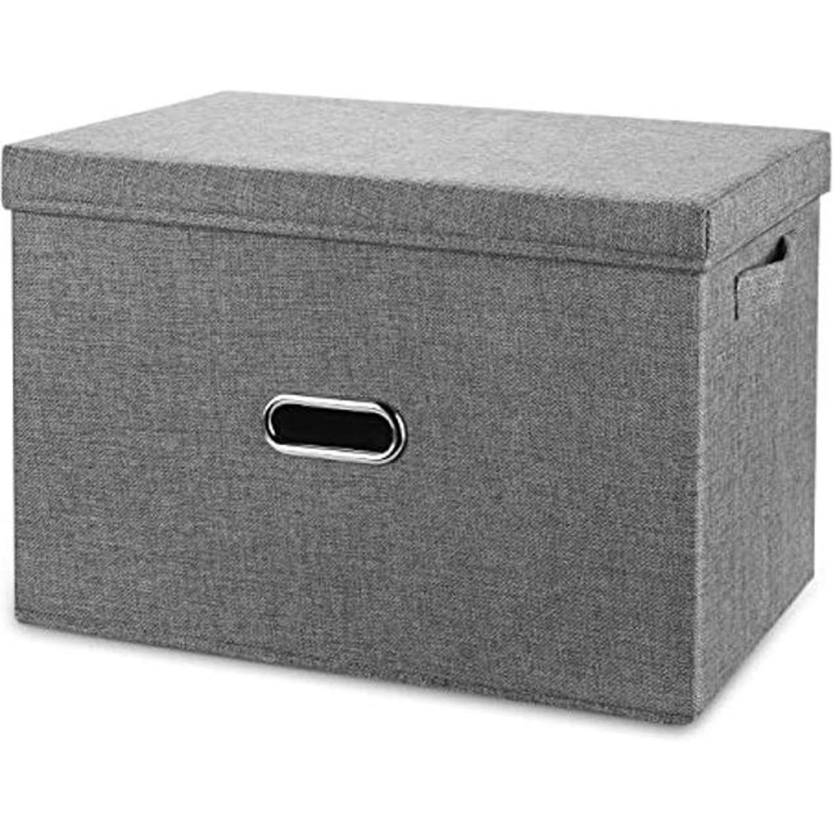 Papelera Valease de almacenamiento plegable de tela de