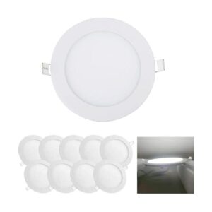 HMINLED Lámpara de panel empotrable LED redonda ultrafina_1