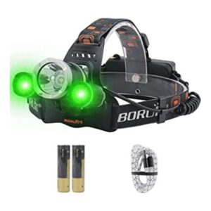 BORUiT RJ3000 Faro delantero LED con luz verde_1