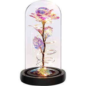 Colorida flor de rosa regalo para San Valentín regalo de_1