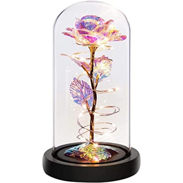 Colorida flor de rosa regalo para San Valentín regalo de_1