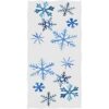 Toallas de mano de copos de nieve azules en acuarela 16 x_1