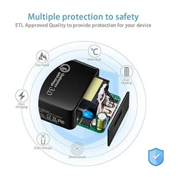 Cargador de pared de carga rápida 3.0 adaptativo de 18 W_3