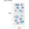 Toallas de mano de copos de nieve azules en acuarela 16 x_3