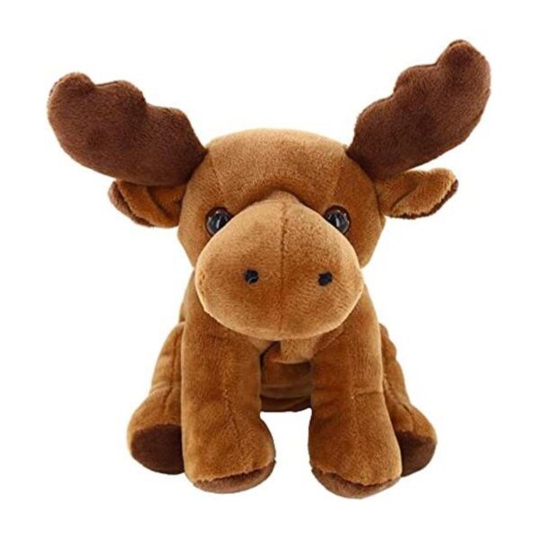 Peluche de alce sentado de 7 pulgadas de felpa_1