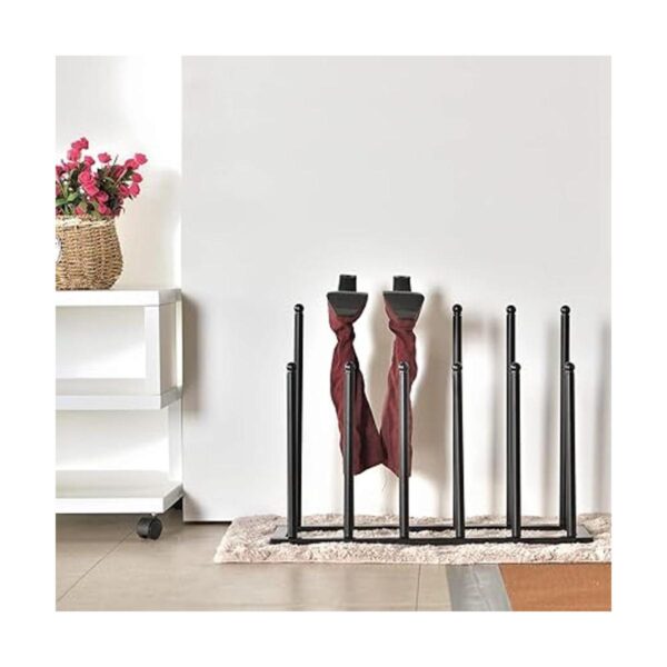 MyGift Organizador de botas de metal negro moderno