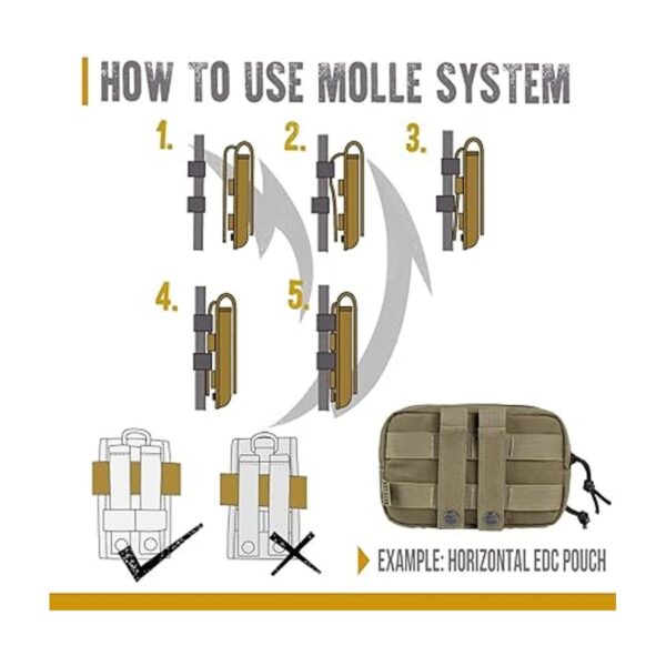 OneTigris Bolsa horizontal MOLLE EDC para herramientas_6