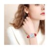 BERNY Reloj de pulsera clásico rectangular de cuarzo para_3