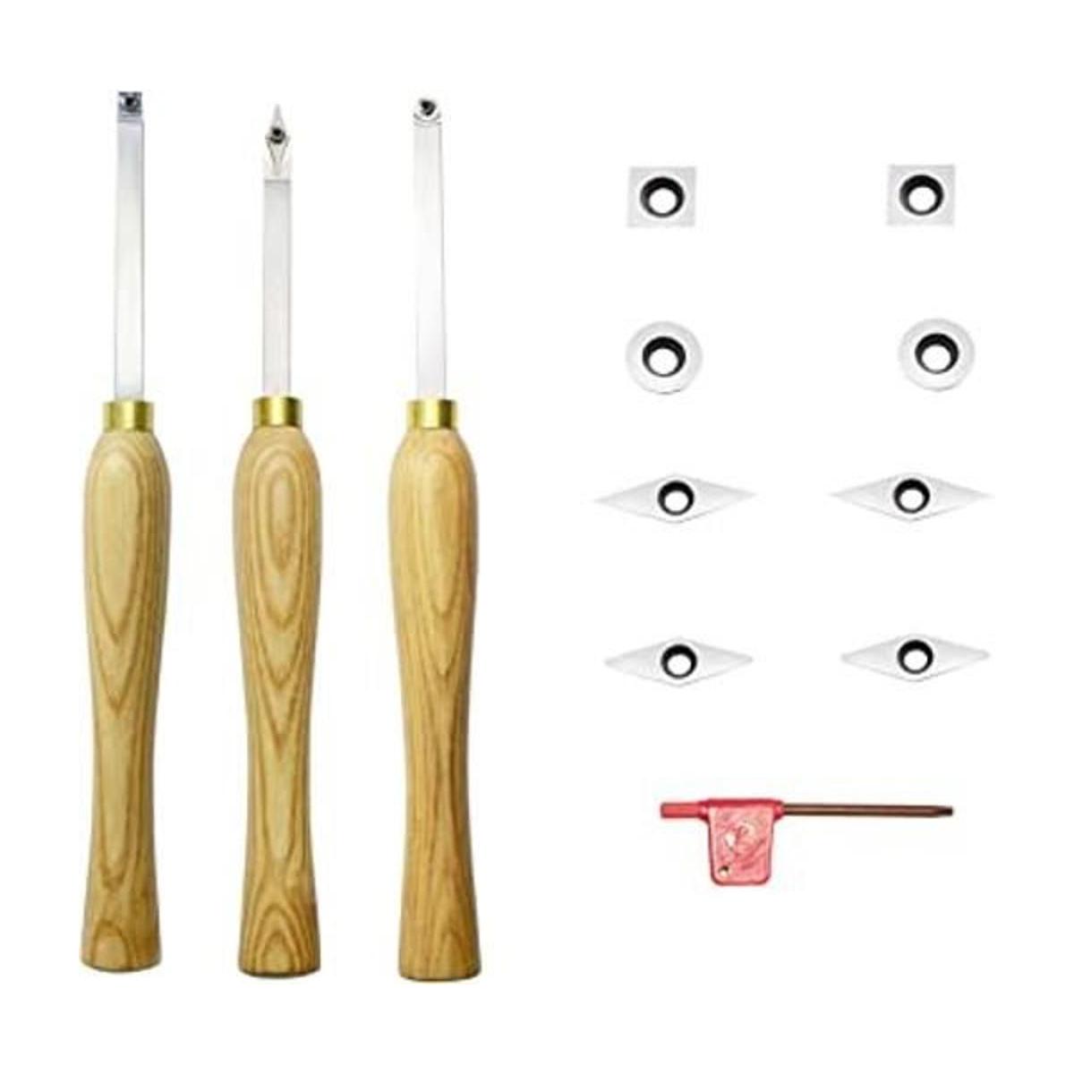 Mini herramientas de torneado de torno de madera con punta