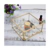 Hipiwe Caja organizadora de joyas de cristal vintage caja