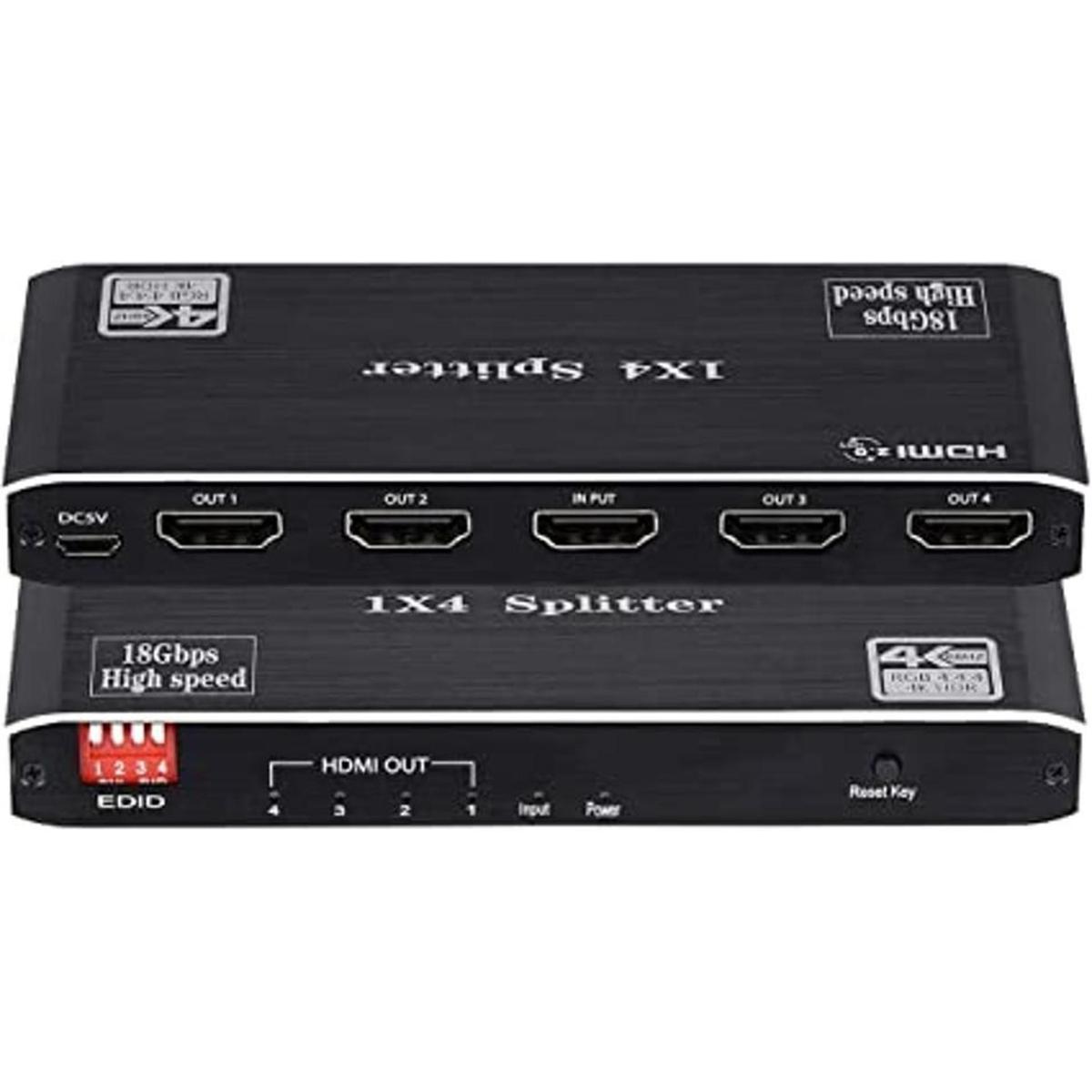 Divisor HDMI 1x4 4K 60Hz 1 en 4 Salida HDMI Splitter