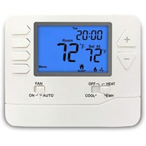 ELECTECK Heat Pump Thermostat with Large Digital LCD